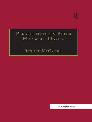 cover image of Perspectives on Peter Maxwell Davies